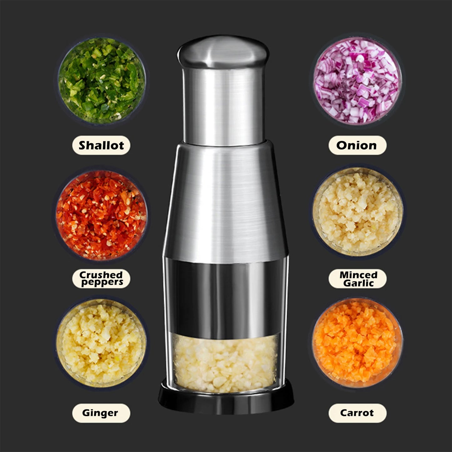 Manual Onion Chopper Garlic Crusher Pressing Handheld Food Chopper Slicer Dicer Mixer Kitchen Vegetable Slicer Peeler Tools| |   - AliExpress