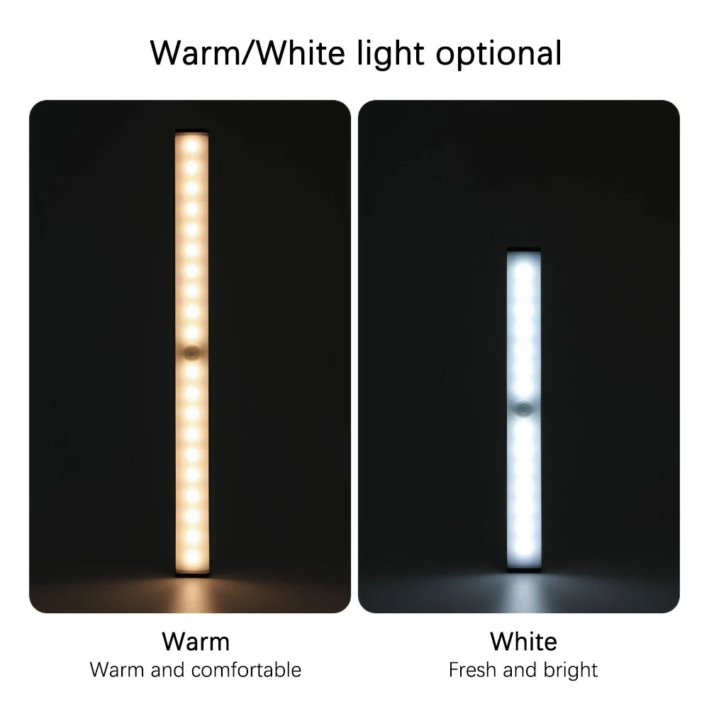 Motion Sensor Led Bar strip lights Night Light power bank Rechargeable Night Lamp Kitchen Cabinet Lamp home appliance room decor| |   - AliExpress