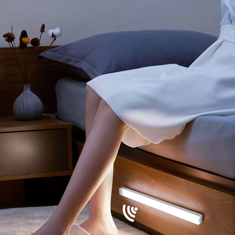 Motion Sensor Led Bar strip lights Night Light power bank Rechargeable Night Lamp Kitchen Cabinet Lamp home appliance room decor| |   - AliExpress