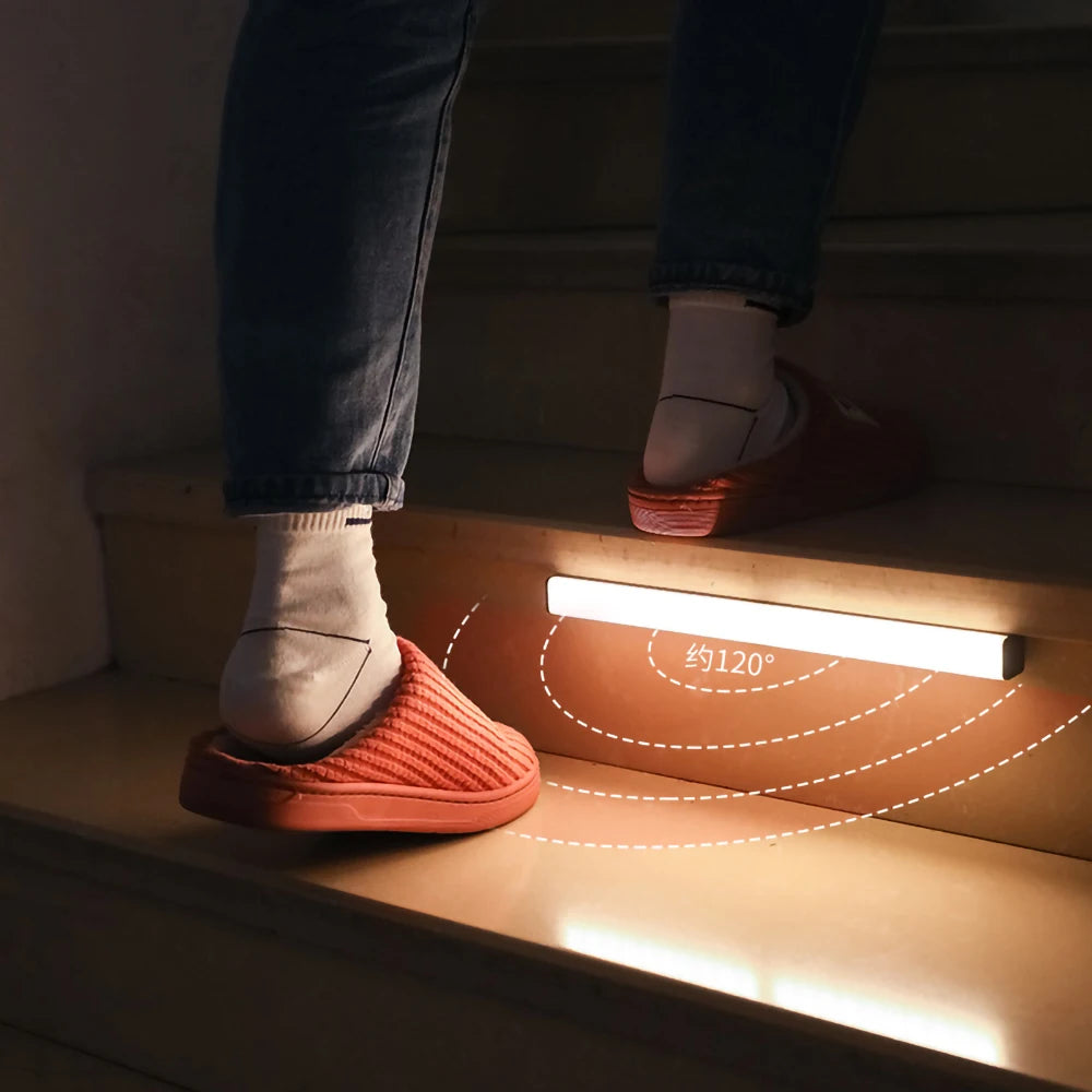 Motion Sensor Led Bar strip lights Night Light power bank Rechargeable Night Lamp Kitchen Cabinet Lamp home appliance room decor| |   - AliExpress